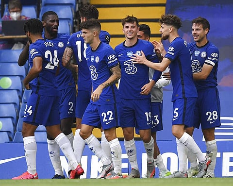 Chelsea into Champions League with 2-0 win over Wolves. (Photo | AFP)