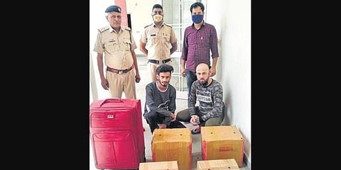 Haryana drug control authorities, along with local police, busted the international drug smugglers. (Photo | PTI)