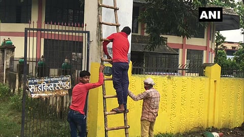 Preparations underway in Ayodhya, ahead of inauguration of the construction of Lord Ram's temple (Photo | ANI)