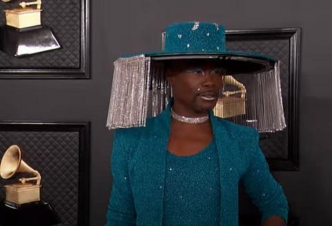 Billy Porter's mechanical Grammy's hat (Photo | YouTube Screengrab)
