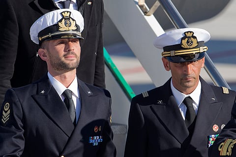 Italian marines Salvatore Girone (L) and Massimiliano Latorre (File|AP)