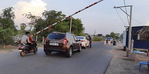 Telangana - Andhra Pradesh border check post in Bhadrachalam. (File photo| EPS)