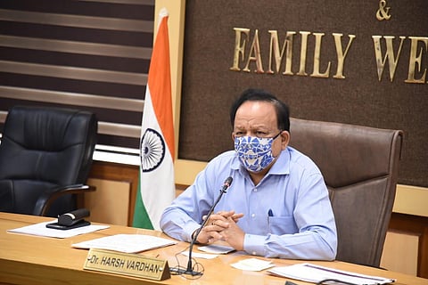Union Health and Family Welfare Minister Harsh Vardhan (Photo |Twitter/@MoHFW_INDIA)
