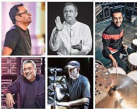 (Clockwise from top, left) Ashu Phatak, Viveick Rajagopalan, Darshan Doshi, Zubin Balaporia, Ranjit Barot