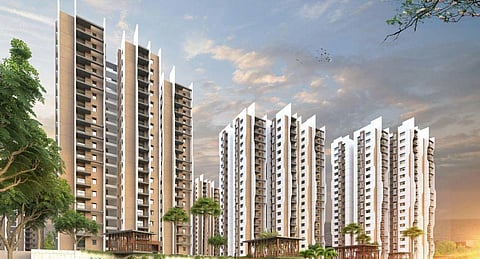 3D plan of HappyNest residential project in Amaravati