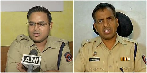 Mumbai police DCPs Pranaya Ashok (L) and Shahaji Umap were among those whose transfers were revoked. (File photo| ANI)