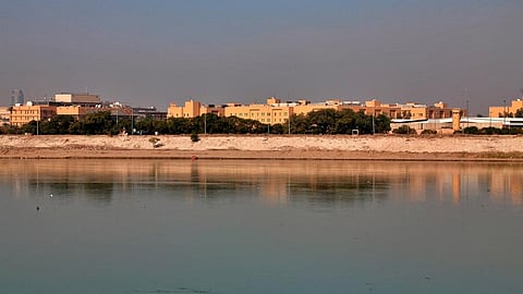 In this file photo, U.S. Embassy is seen from across the Tigris River in Baghdad, Iraq. (Photo | AP)