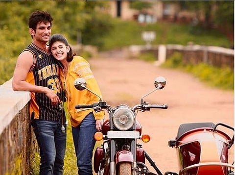 Sushant Singh Rajput and Sanjana Sanghi in 'Dil Bechara'