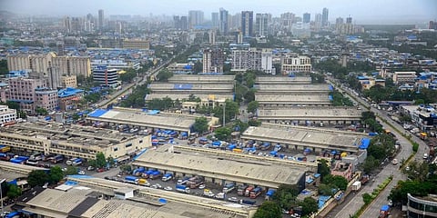 Navi Mumbai wears a deserted look during an intensified lockdown to curb the spread of coronavirus. (Photo | PTI)
