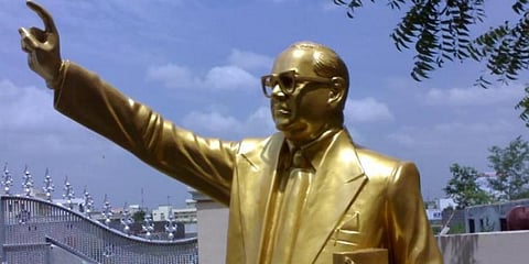 A statue of Dr BR Ambedkar. (Photo| PTI)