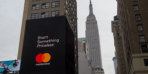 A Mastercard advertisement. (Photo | AFP)