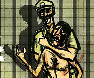 By then, however, Jeyaraj and Beniks had already spent a night at the Sathankulam police station, allegedly being tortured. (Express Illustrations)