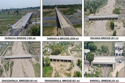The bridges were constructed at a total cost of Rs 43 crore (Photo | EPS)