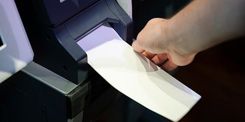 An Investigator with the Office of the City Commissioners, demonstrates the ExpressVote XL voting machine at the Reading Terminal Market in Philadelphia. (File photo| AP)