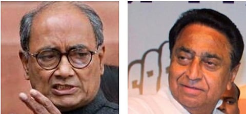 Congress leaders Digvijaya Singh and Kamal Nath