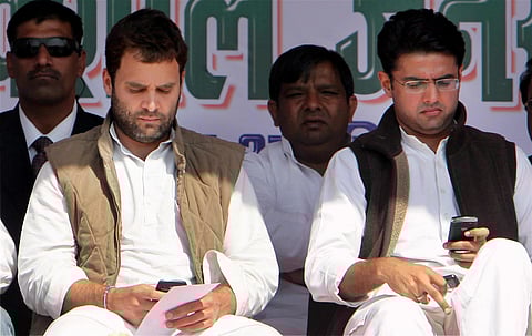 Rahul Gandhi (L) and rebel Congress leader Sachin Pilot (Photo | PTI)