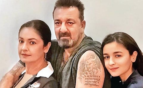 Pooja Bhatt, Sanjay Dutt and Alia Bhatt from Sadak 2