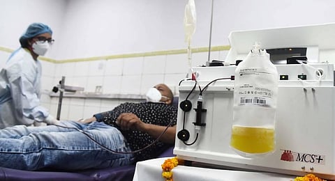 A person donating plasma.  (File Photo | Parveen Negi, EPS)
