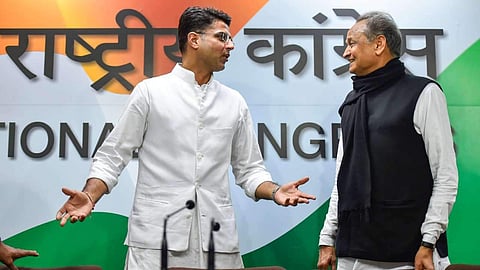 Rajasthan CM Ashok Gehlot and Sachin Pilot (File photo| PTI)