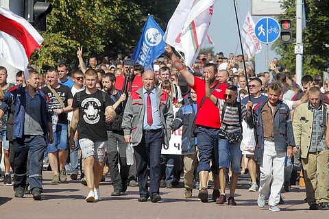 Lukashenko, who has ruled Belarus for 26 years, claimed victory in the August 9 election with 80 percent of the vote, despite wide opposition to his rule. (Photo | AP)