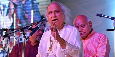 Late Indian classical vocalist Pandit Jasraj (Photo | EPS)