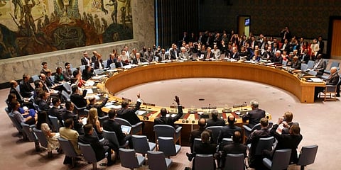 Members of the Security Council vote at UN headquarters on the landmark nuclear deal between Iran and six world powers. (File | AP)