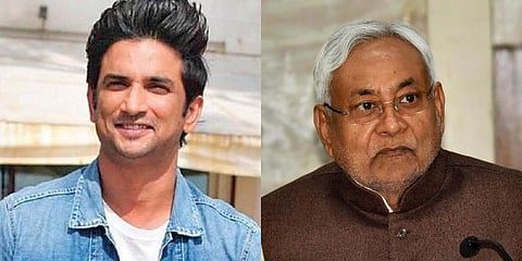 Late actor Sushant Singh Rajput and Bihar CM Nitish Kumar (Photo | PTI)