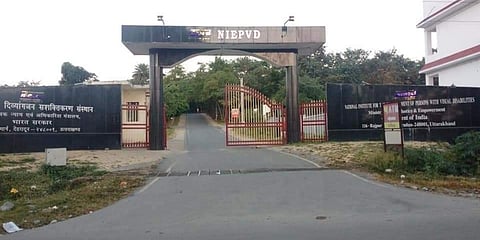 National Institute for the Empowerment of Persons with Visual Disabilities in Dehradun. (Photo| Special Arrangement)