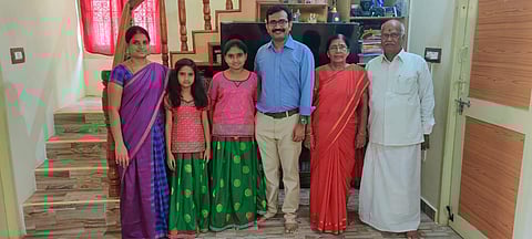 S Dhileep belongs to a family of teachers (Photo | EPS)