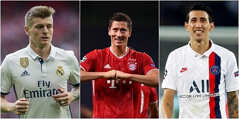 PSG, Bayern Munich players dominate leader boards as the longest European season finally coming to a close in Lisbon. From Lewandowski to Di Maria, checkout the top performers of the season here. (Photos | Agencies)