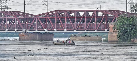 Water level in the Yamuna has risen precariously close to the danger mark due to heavy rains | Pti