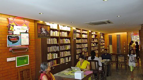 Customers at Atta Galatta before the pandemic; co-founders Subodh