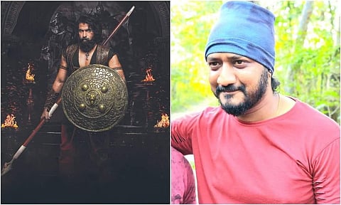 Yuva Rajkumar (L) and director Puneeth