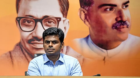 BJP state president K Annamalai.