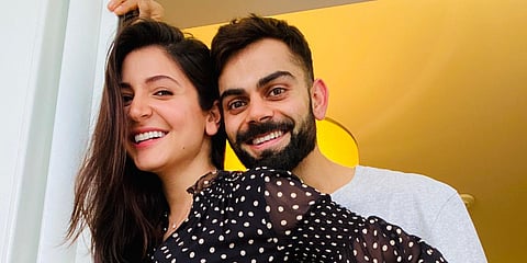Actress Anushka Sharma (L) and husband Virat Kohli (Photo| Twitter/ @AnushkaSharma)