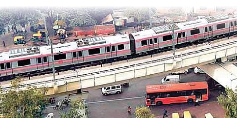 Delhi metro phase IV to take up a unique type of construction on the corridor between Aerocity and Tughlakabad. (File Photo)