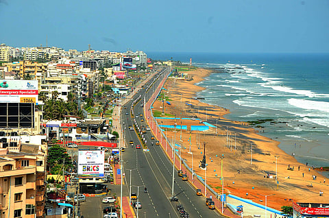 Aerial image of Visakhapatnam (Photo | EPS)