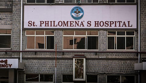 Hospital authorities refused to let the patient Priya be discharged over non-payment of the exorbitant bill. (Photo | St Philomena's Hospital website)