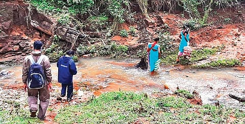 Health workers cross hills, forests and rivers to reach remote villages as part of the campaign