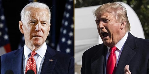 Democrat Joe Biden and US President Donald Trump (Photos | AP)
