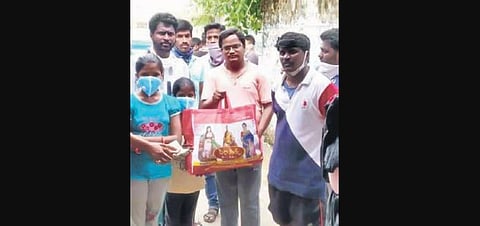 A total of Rs 5 lakh was received from donors from across the State till now, said former sarpanch of Naupada Pilaka Ravi Kumar Reddy.