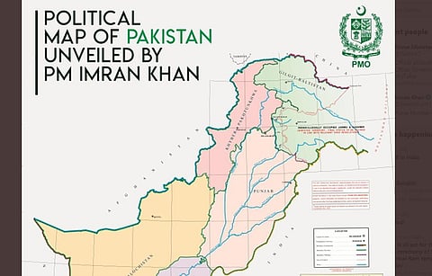 Pakistan includes Kashmir in their political map.