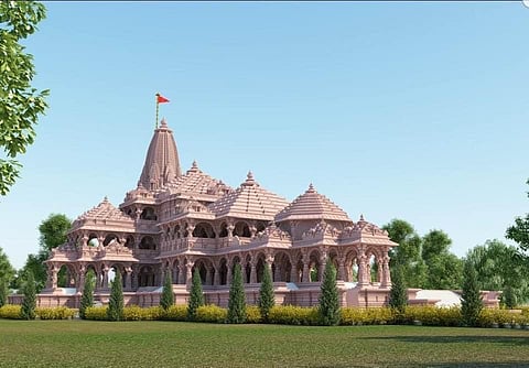Model of Ayodhya Ram temple (Photo | EPS)
