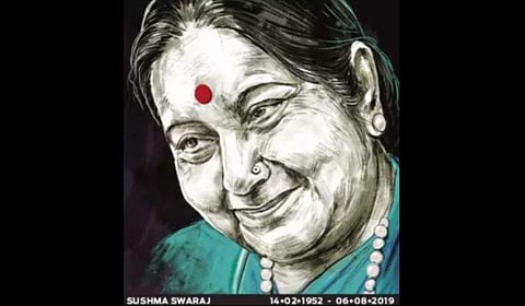 Sushma Swaraj (Express Illustrations)