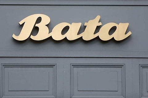 The logo of Bata shoes brand is pictured on a store in Paris, France, February 15, 2016. (Photo | Reuters)