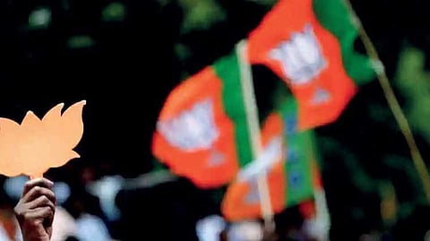BJP flag used for representational purposes.