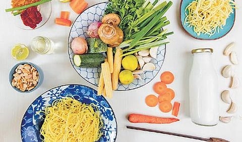 Makers provides DIY kits such as Khao Soi (left) which are easy to prepare.