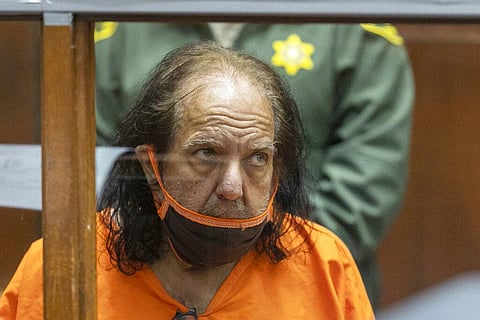 Adult film star Ron Jeremy appears for his arraignment on rape and sexual assault charges at Clara Shortridge Foltz Criminal Justice Center, on June 26, 2020, in Los Angeles. (Photo | AP)