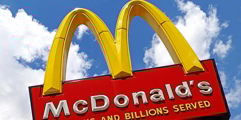 McDonald's sign outside a restaurant. (Photo | AP)