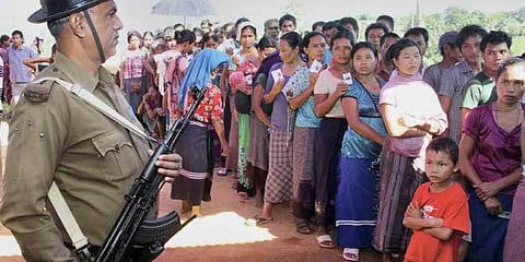 File photo of Bru refugees used for representation.